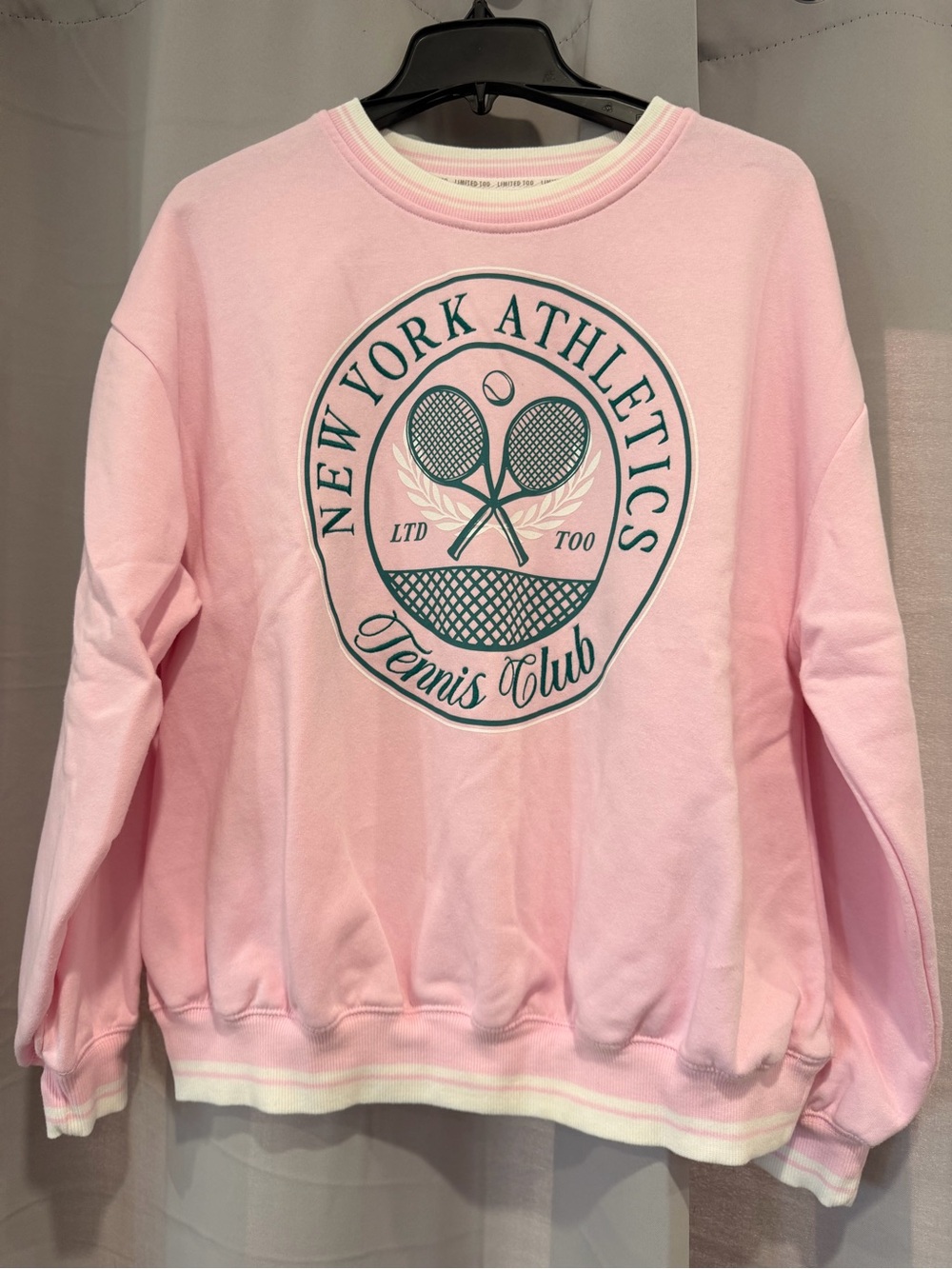 NWT Limited Too Pink Crewneck Sweatshirt - OVERSIZED